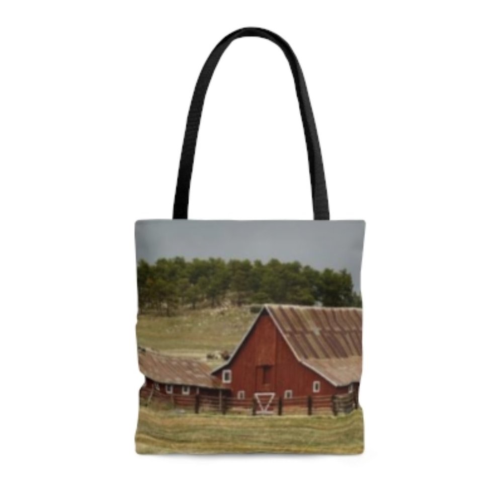 Old Red Barn Large Tote Bag